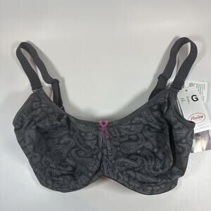 Anita Maternity Nursing Bra 32G Gray Underwire Wide Opening Seamless NWT!